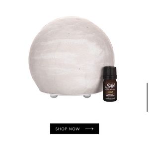 Saje and Poosh Collaboration Ultrasonic Diffuser Color: White